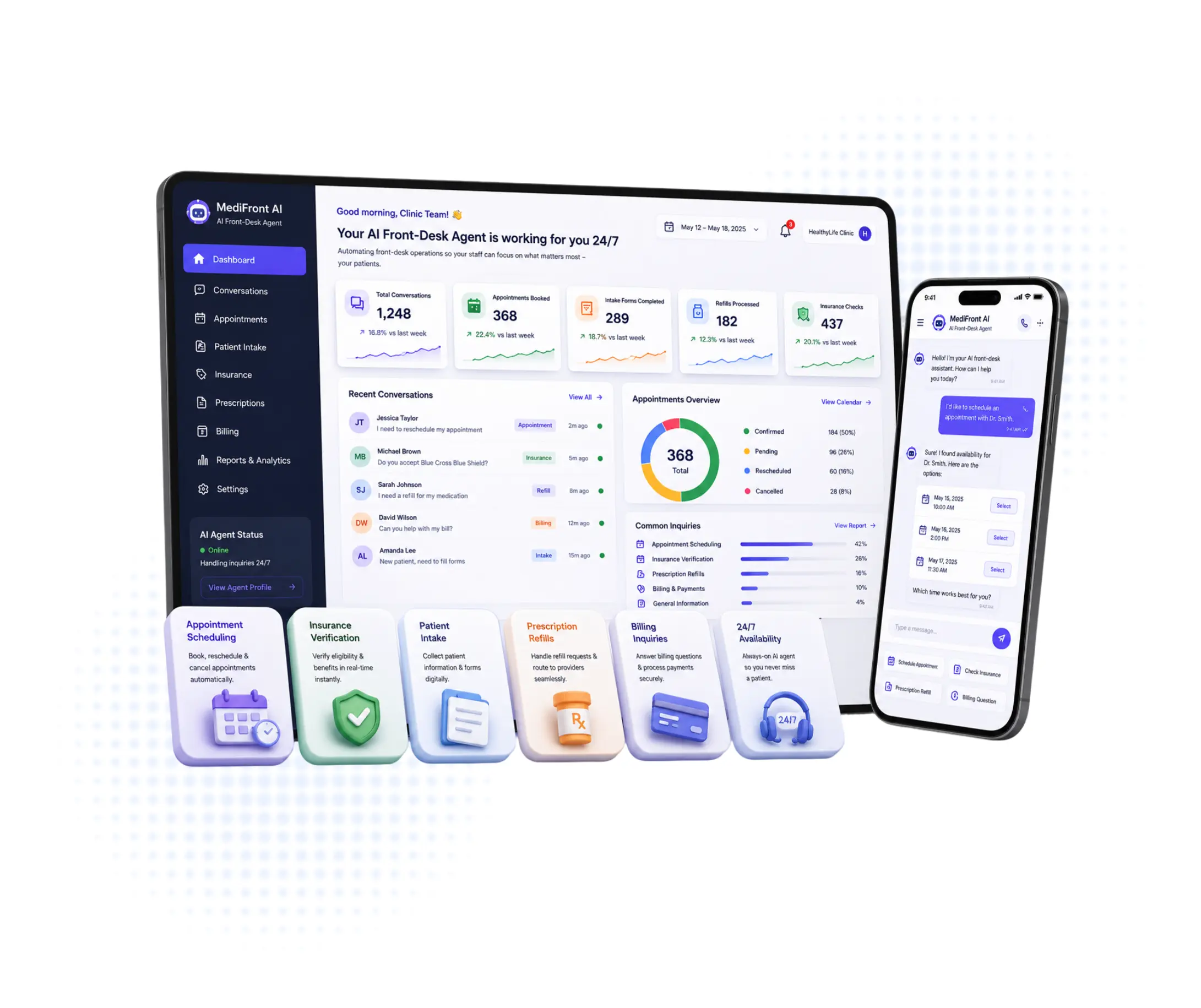 AI Front-Desk Agent Development for Clinics in USA