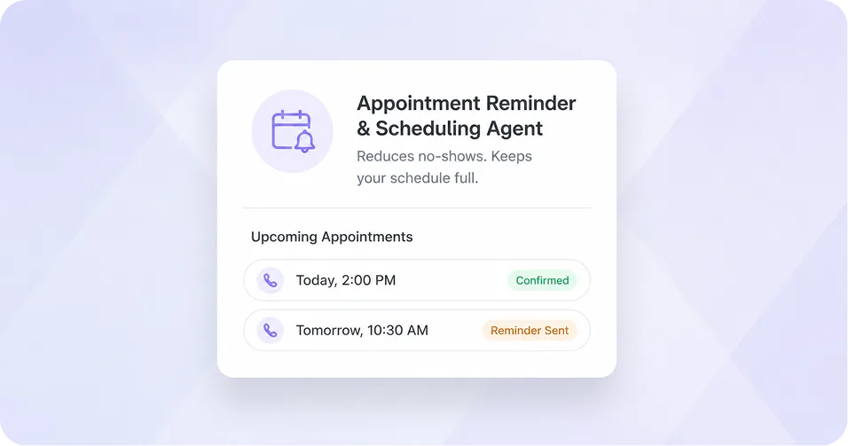 Appointment Reminder & Scheduling Agent