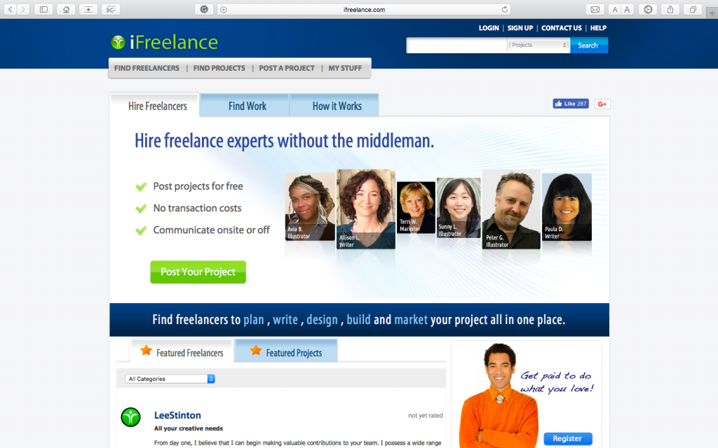 ifreelance a freelance website
