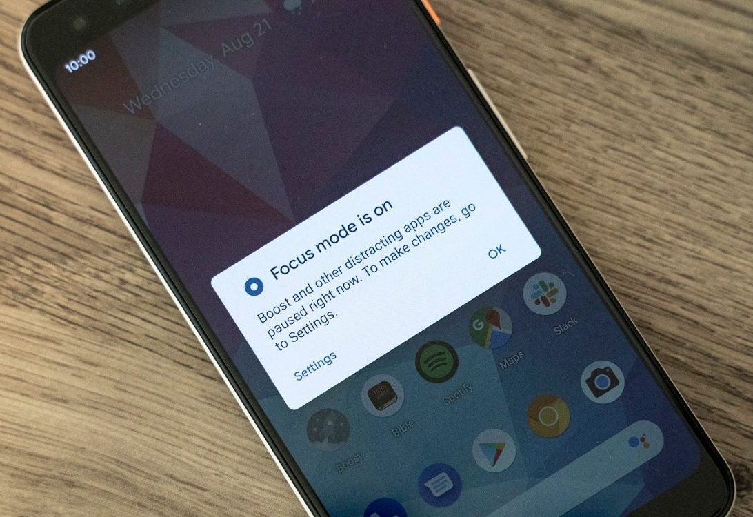 Android Q Focus mode Feature