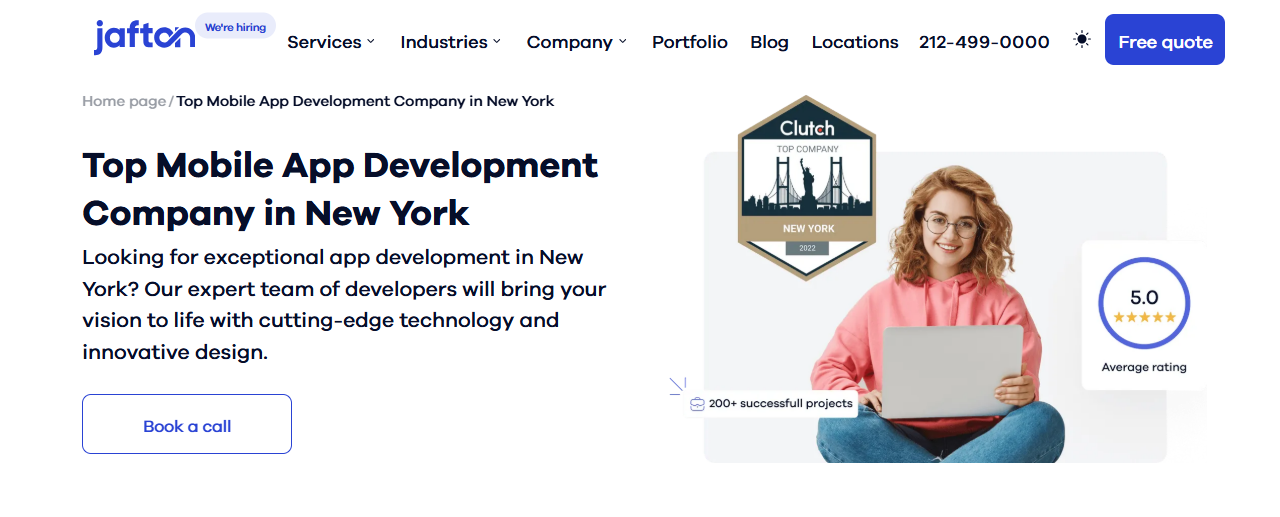 jafton - top app development company in new york