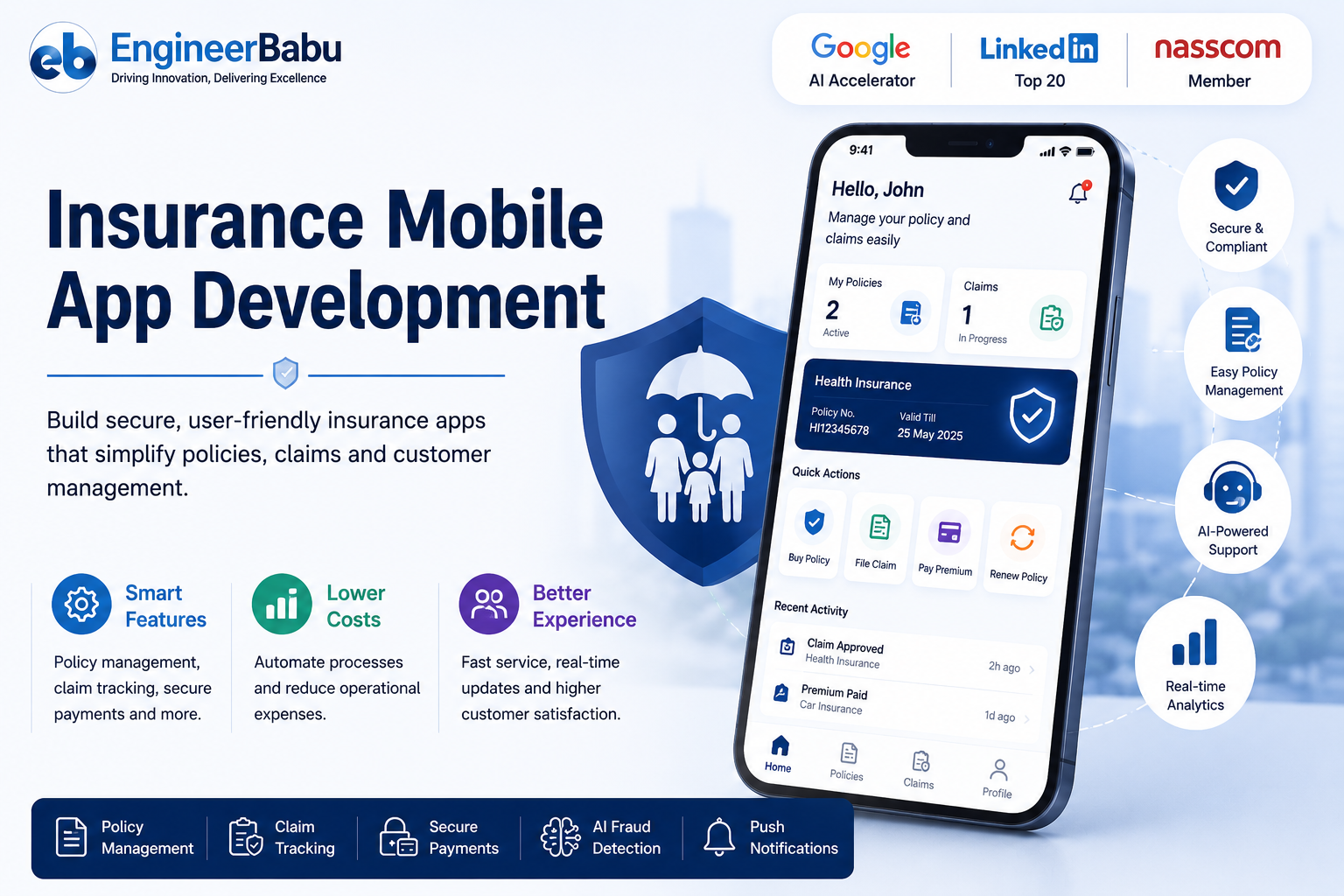 Insurance Mobile App Development [Complete Guide]