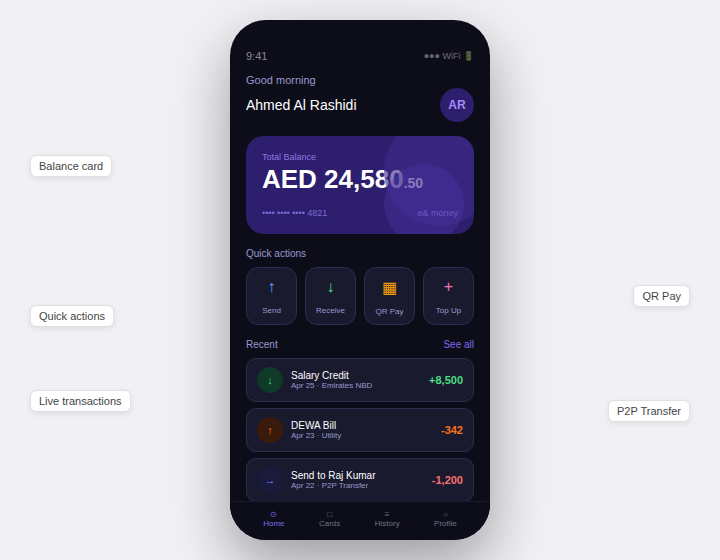 01 mobile wallet ui