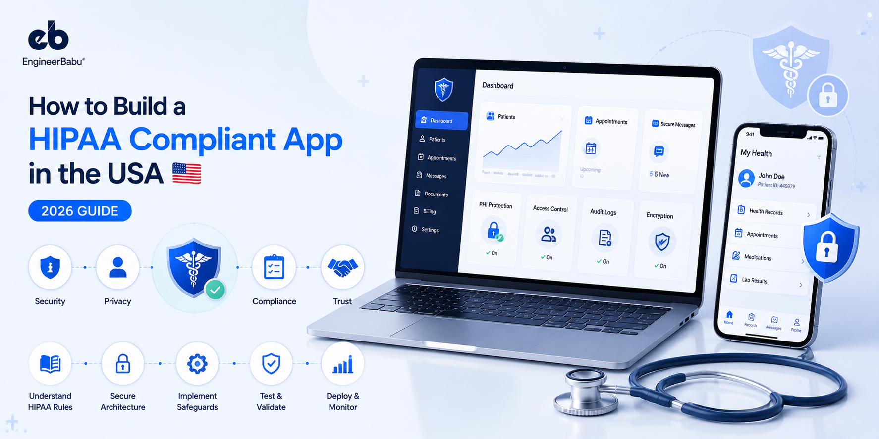 How to Build a HIPAA Compliant App in the USA: The Builder’s Guide (2026)
