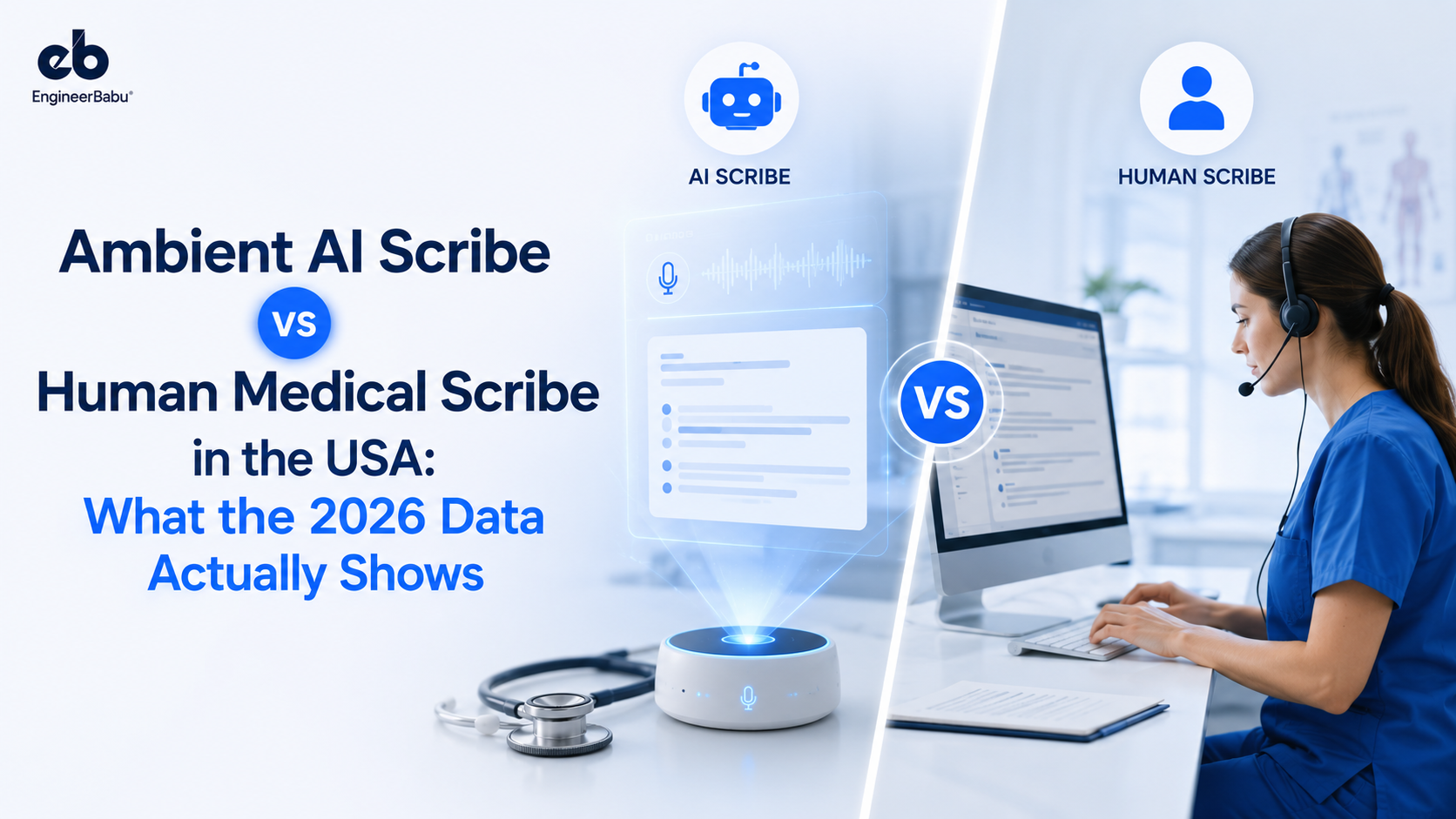Ambient AI Scribe vs Human Medical Scribe in the USA: What the 2026 Data Actually Shows
