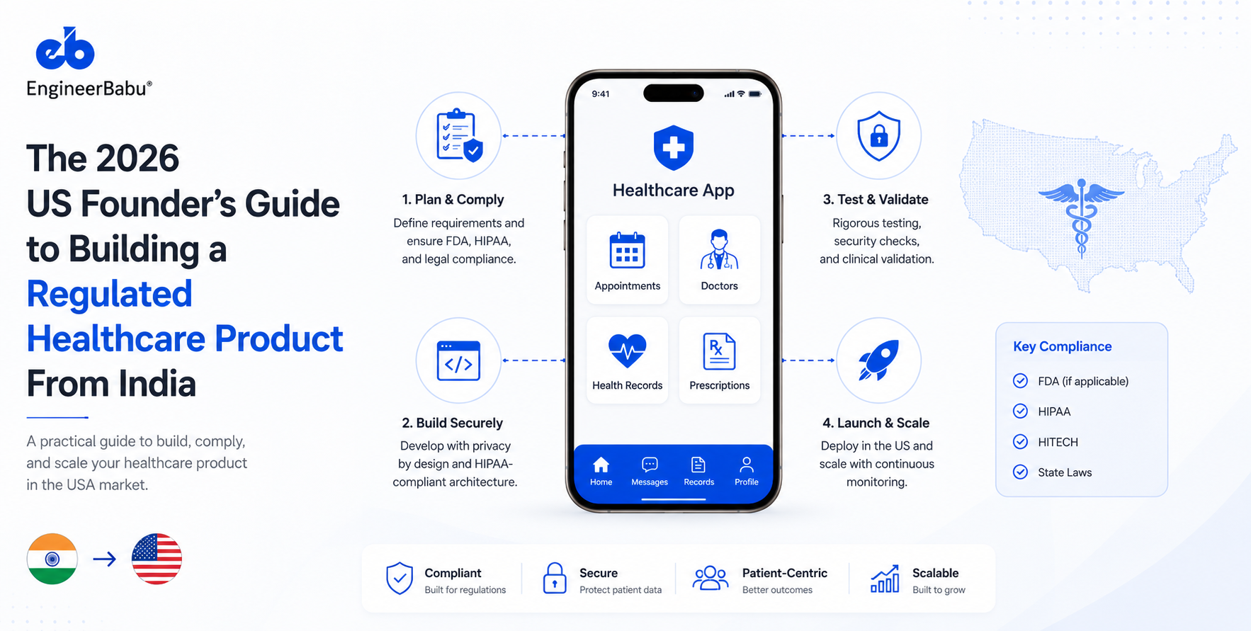 The 2026 US Founder’s Guide to Building a Regulated Healthcare Product From India