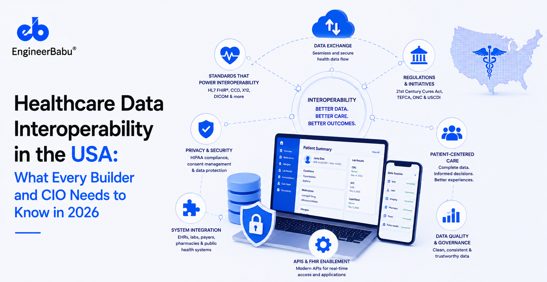 Healthcare Data Interoperability in the USA: What Every Builder and CIO Needs to Know in 2026