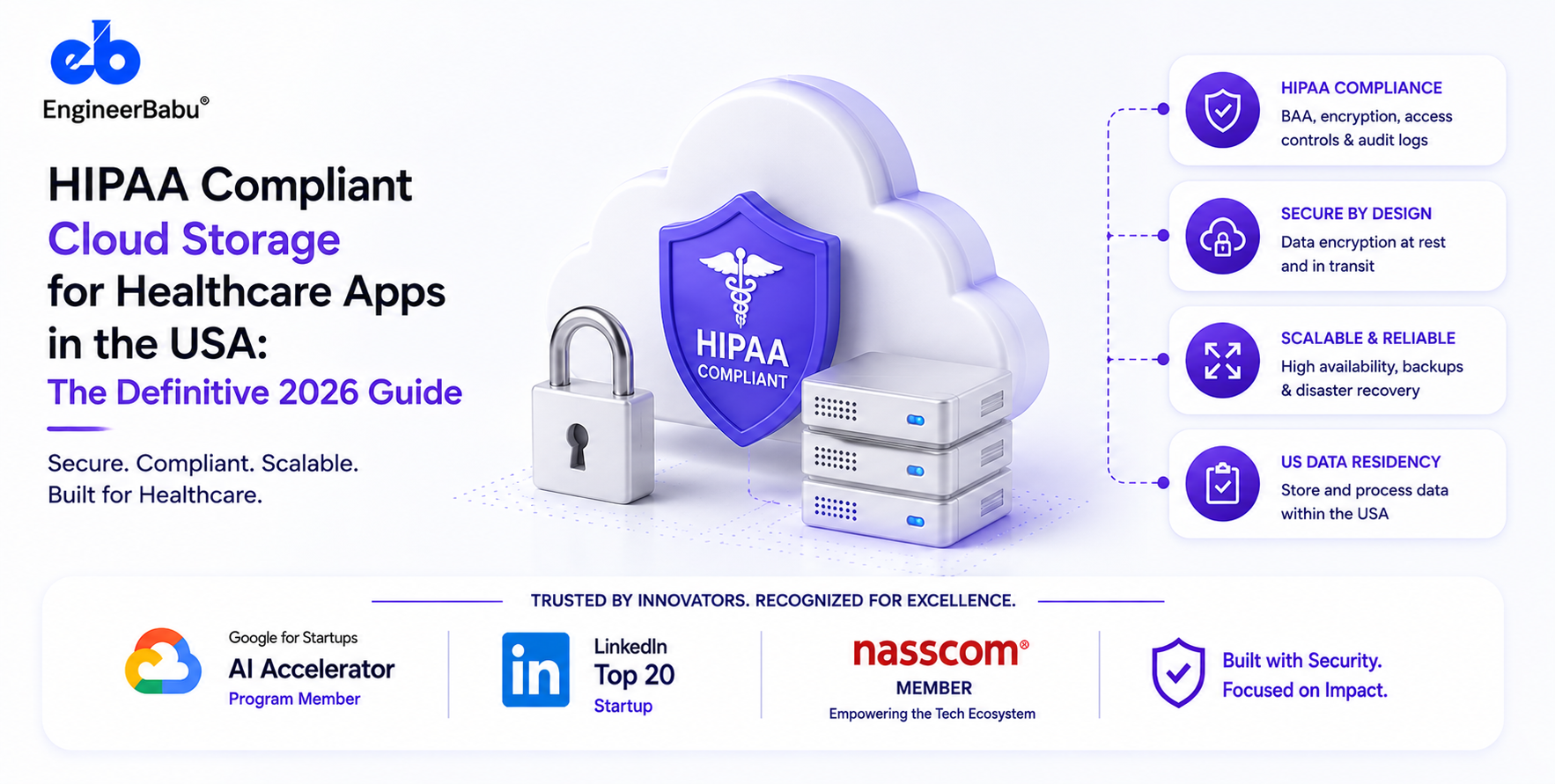 HIPAA Compliant Cloud Storage for Healthcare Apps in the USA: The Definitive 2026 Guide