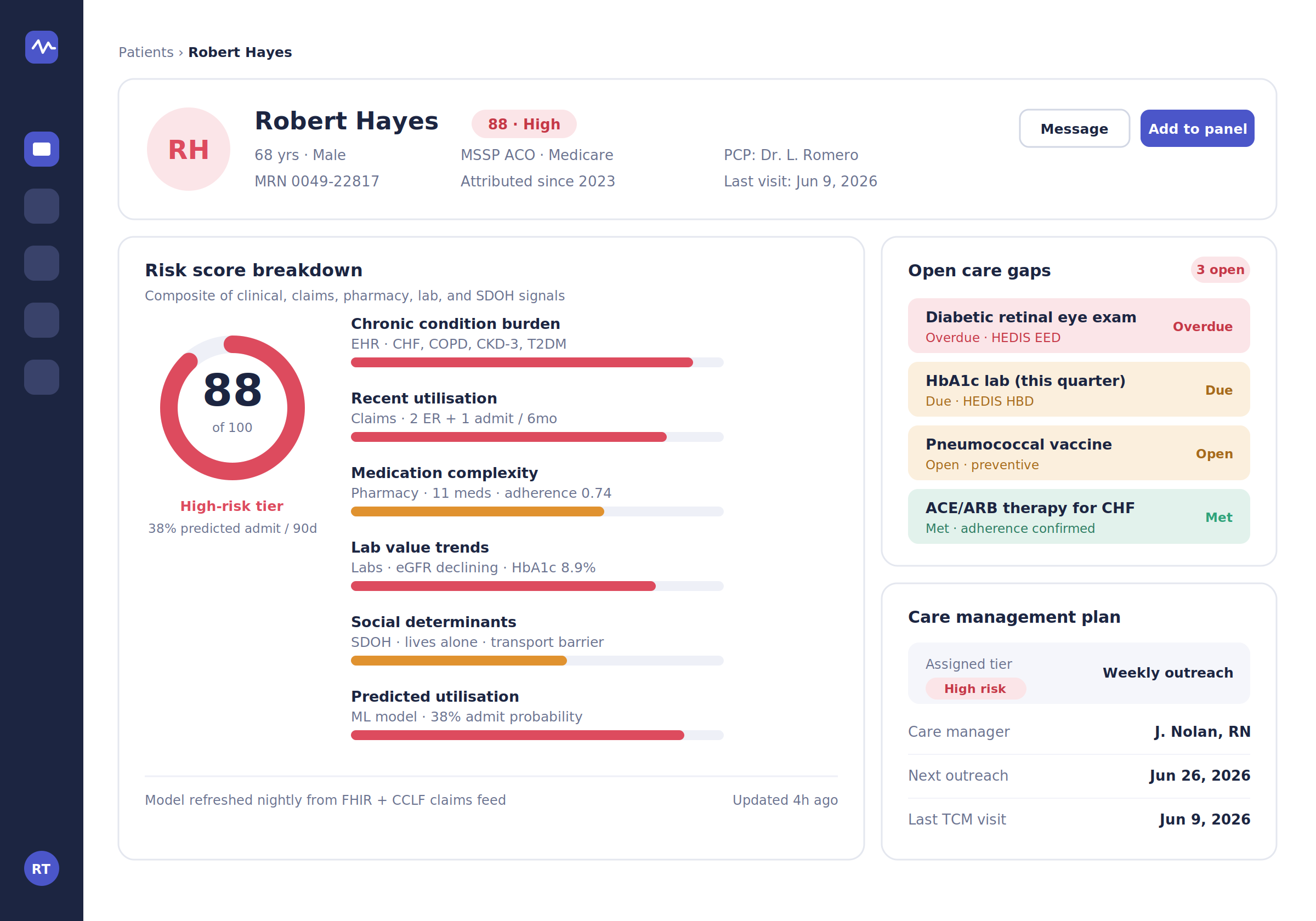 How to Build a Value-Based Care Analytics Platform - Risk Stratification, HEDIS, MIPS/MACRA 2026 5 3 app design 1