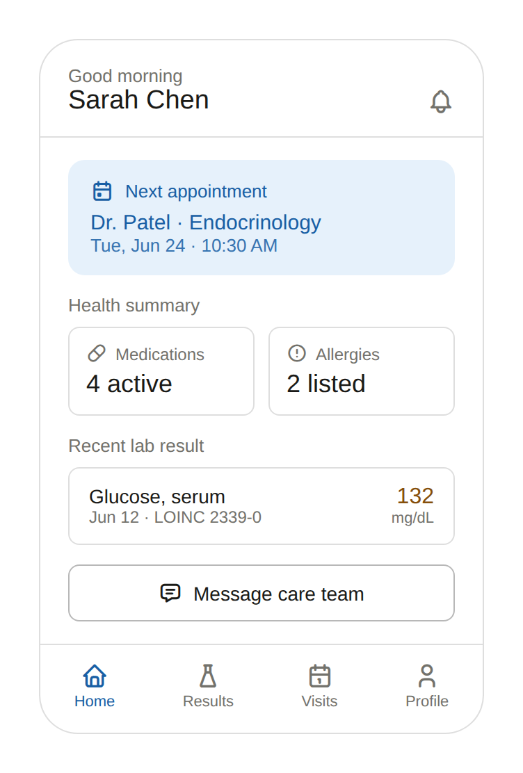 patient portal mobile app