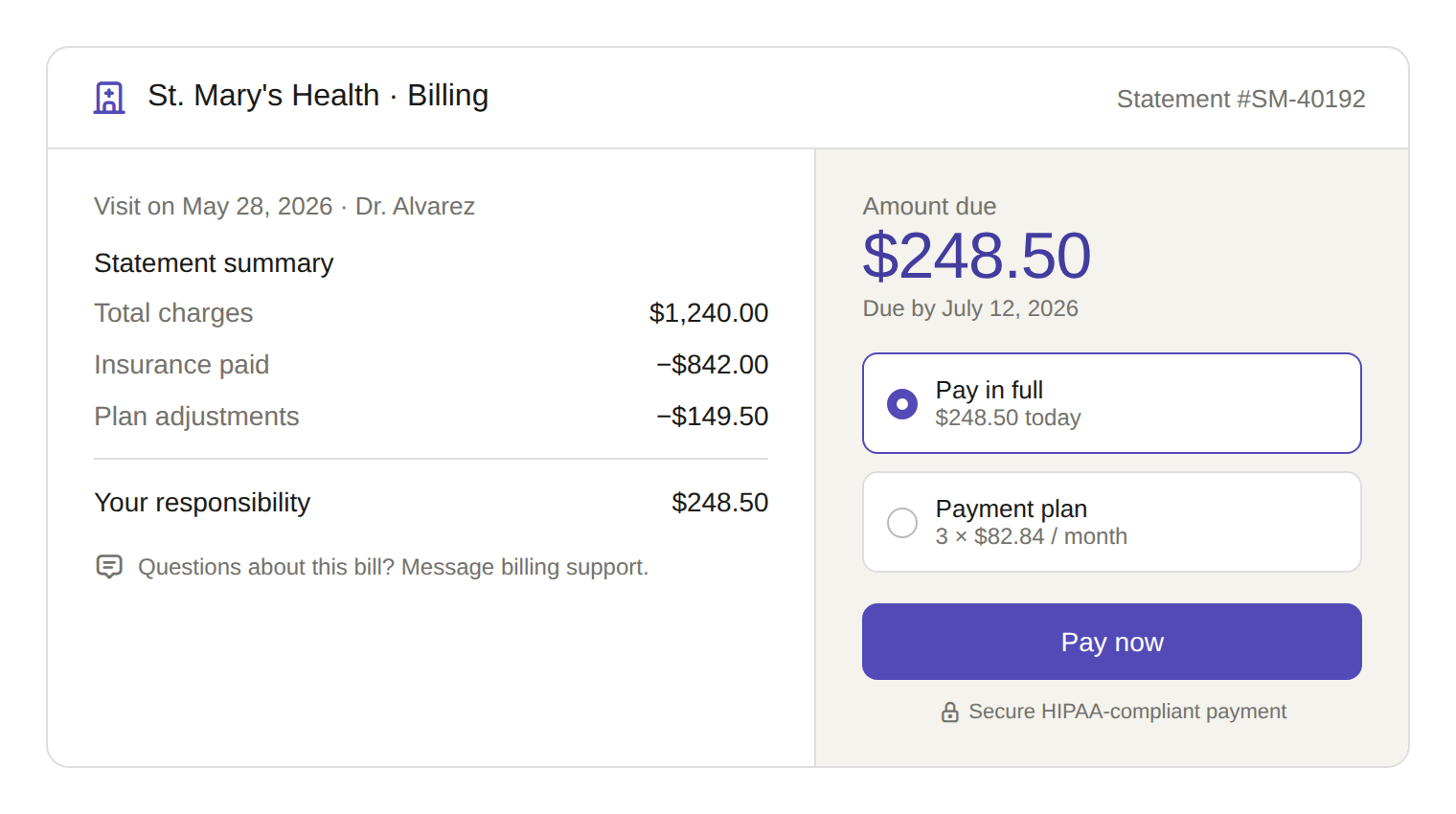 rcm patient payment portal
