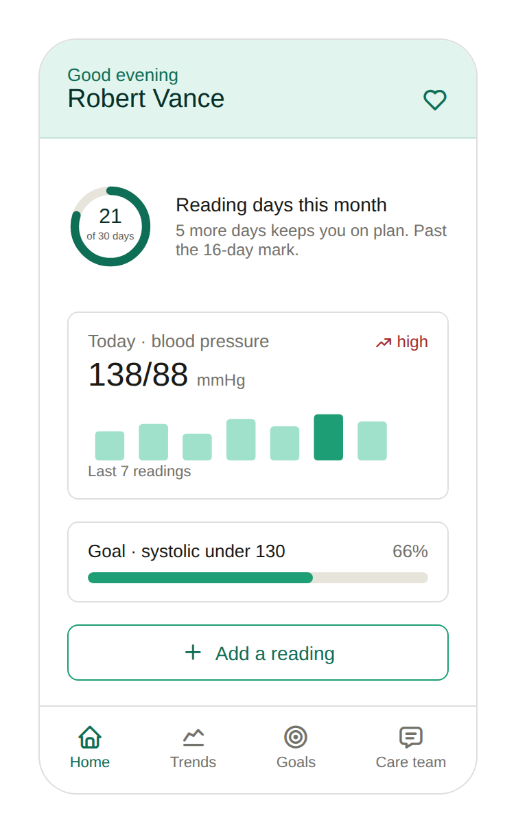 rpm patient app design