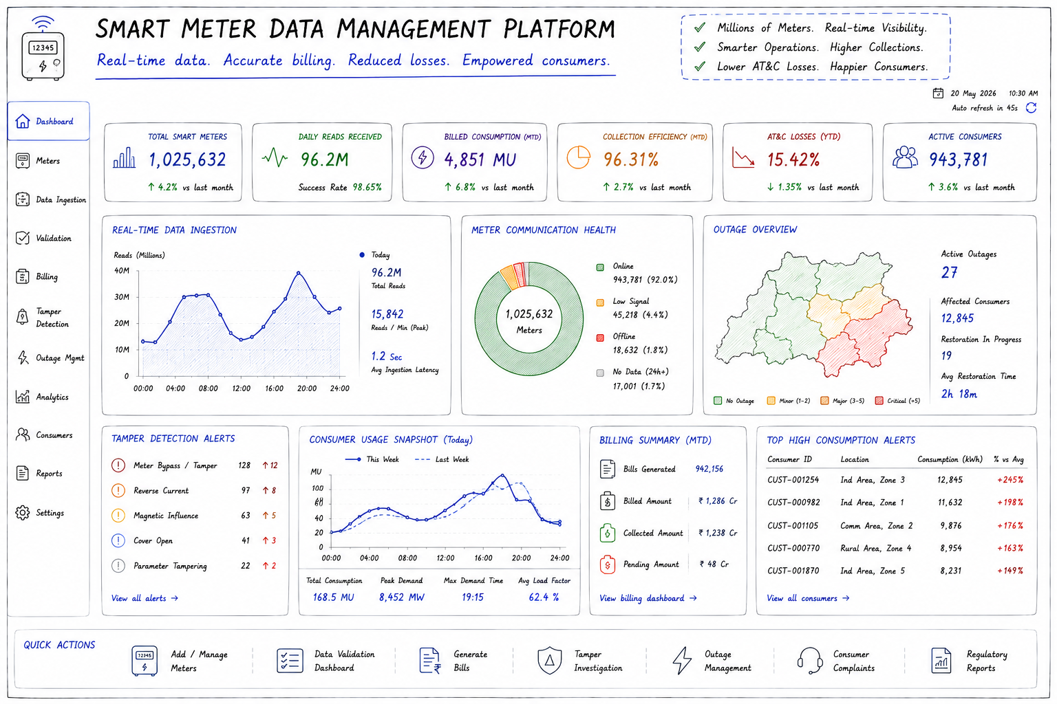 Smart Meter Data Management Platform