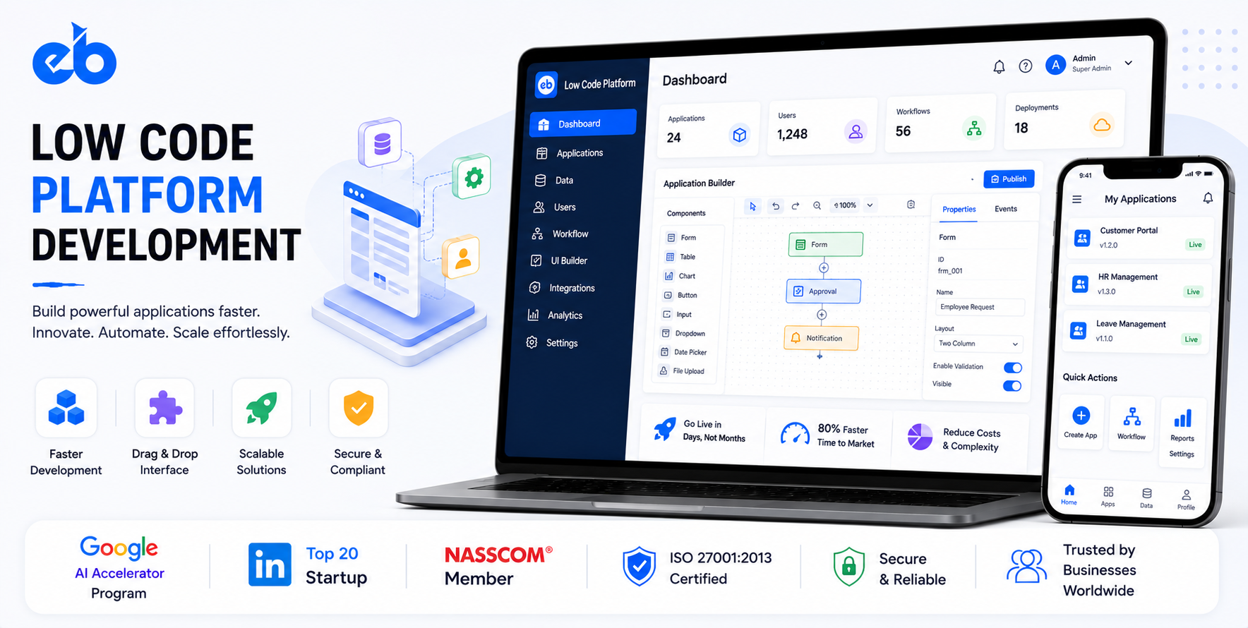 How to Build a Low-Code Platform, Visual Builder, Workflow Engine, API Connectors, and Enterprise Governance 2026