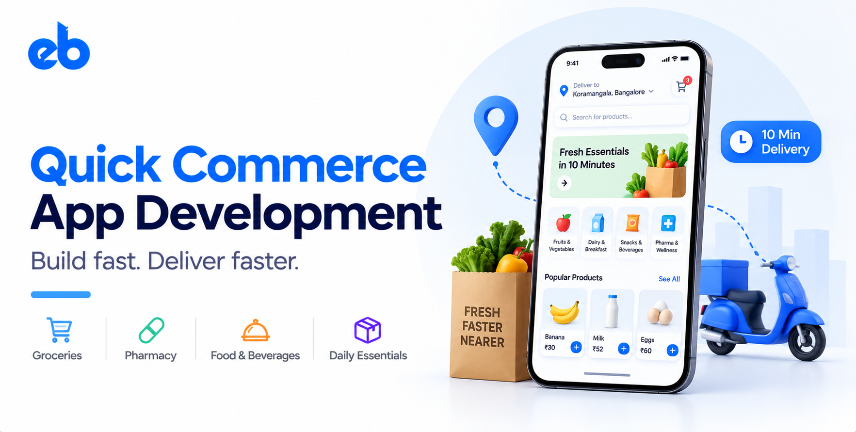 Quick Commerce App Development: Architecture, Cost, and Timeline