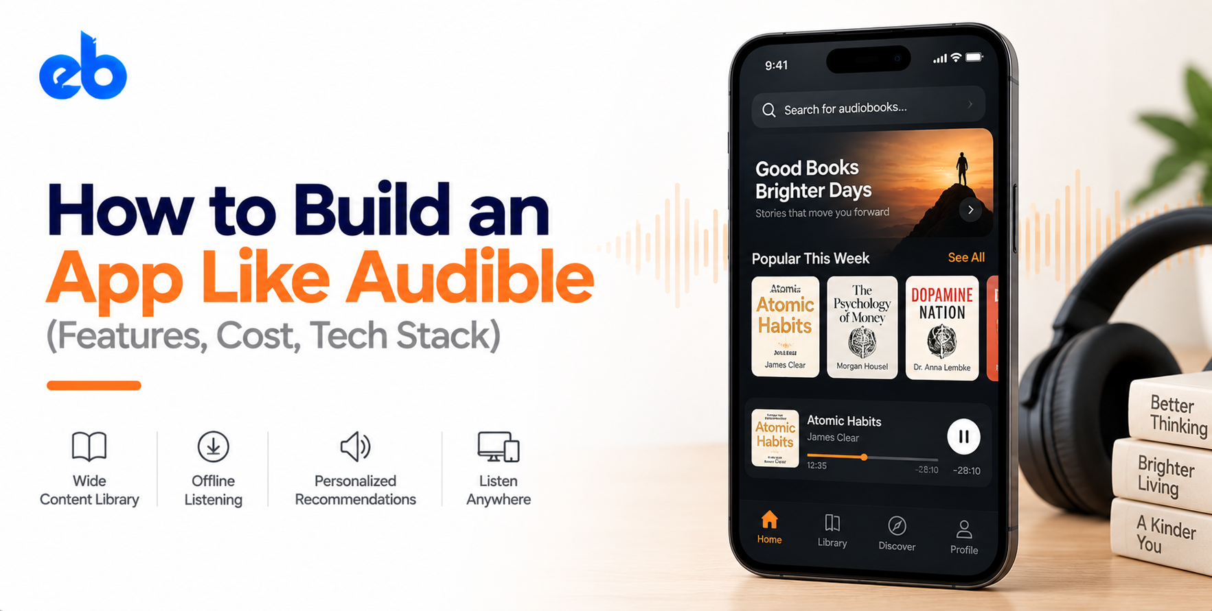 How to Build an App Like Audible: Licensing, Features, and Cost
