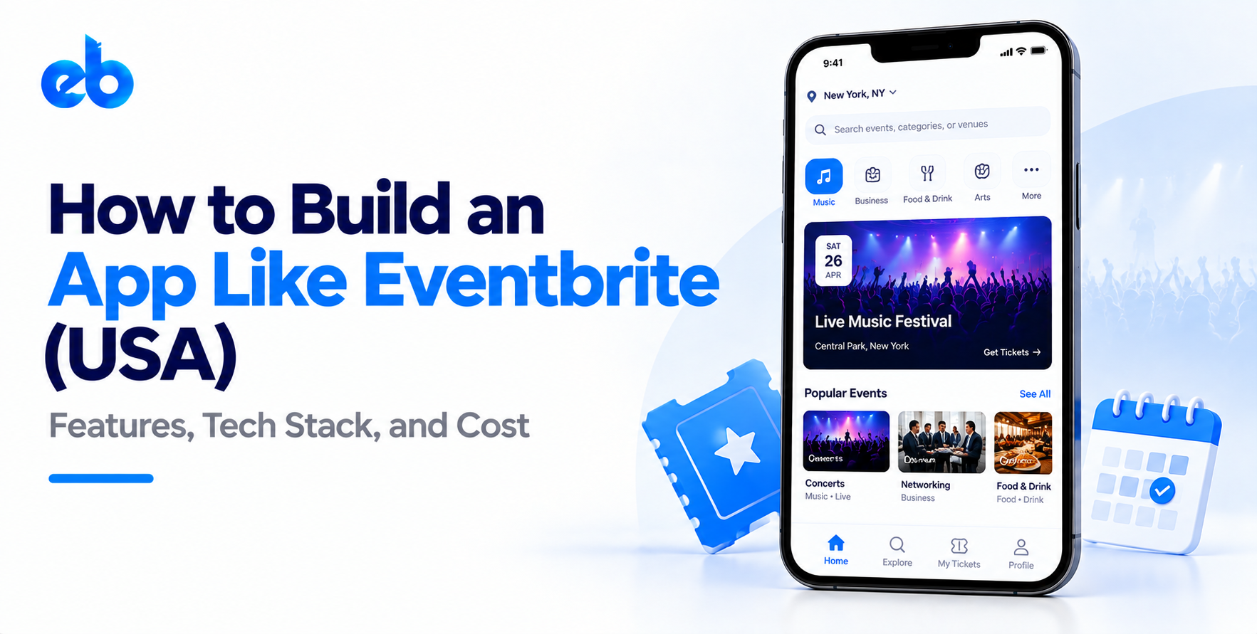 How to Build an App Like Eventbrite (USA)