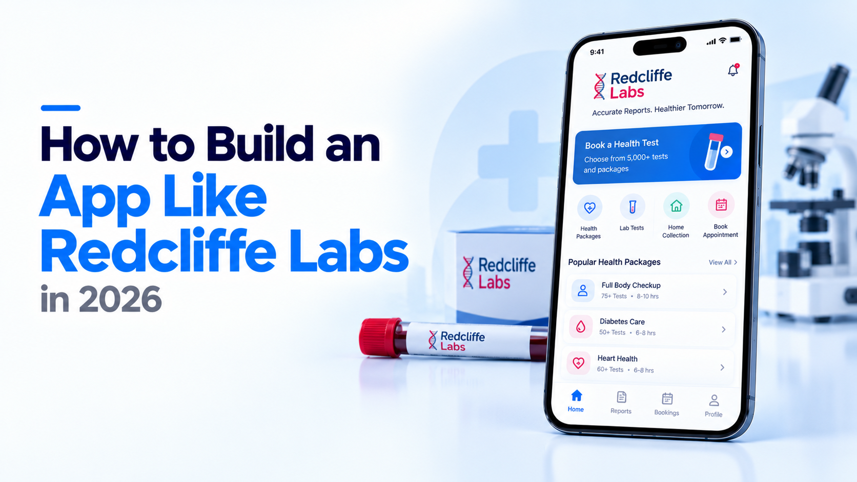 How to Build an App Like Redcliffe Labs: Full 2026 Guide (India)
