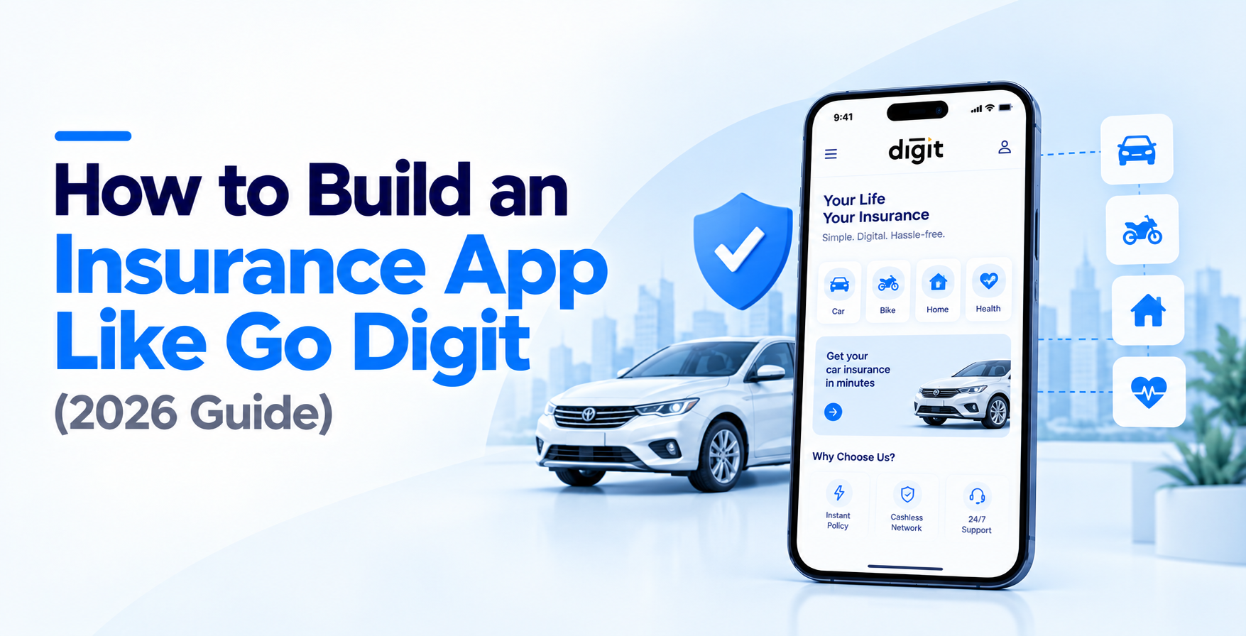 How to Build an Insurance App Like Go Digit (2026 Guide)